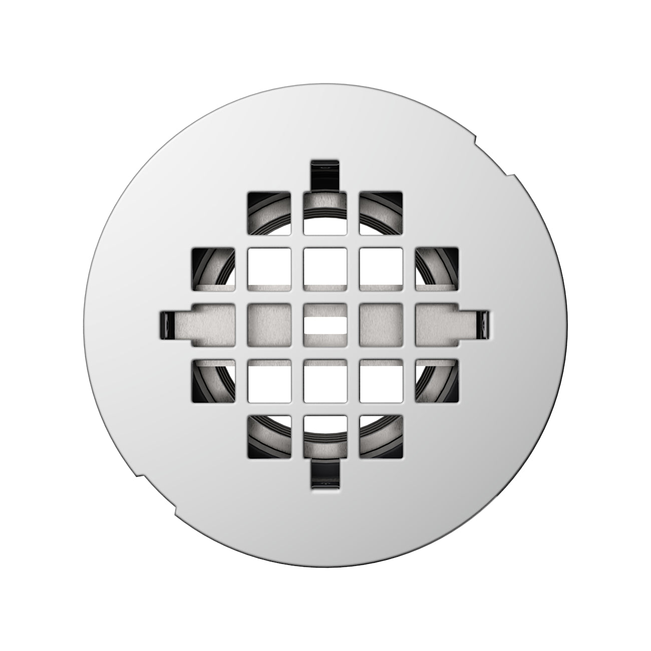 Round Shower Base Drain | Alternative Image 02 | finish:Chrome