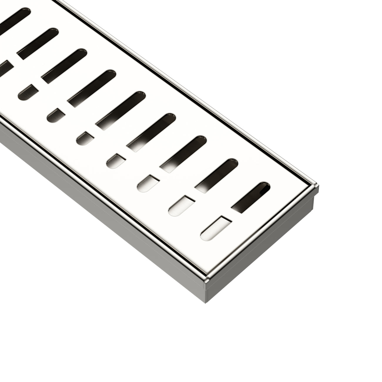 36 Inch Grated Linear Shower Drain | Alternative Image 07 | finish:Stainless Steel