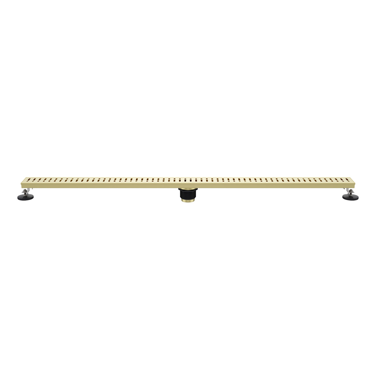 48 Inch Grated Linear Shower Drain | Alternative Image 01 | finish:Brushed Brass