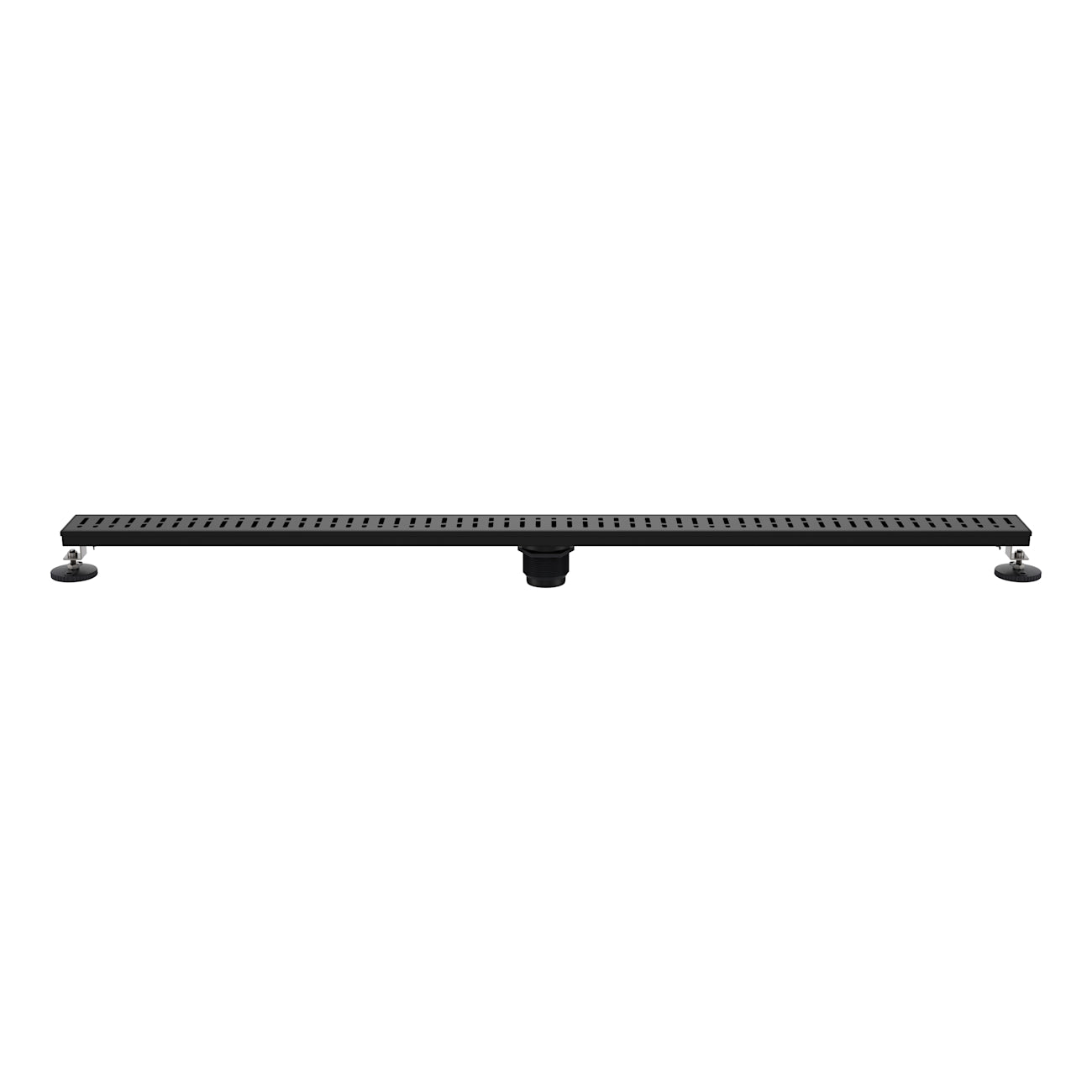 48 Inch Grated Linear Shower Drain | Alternative Image 01 | finish:Matte Black
