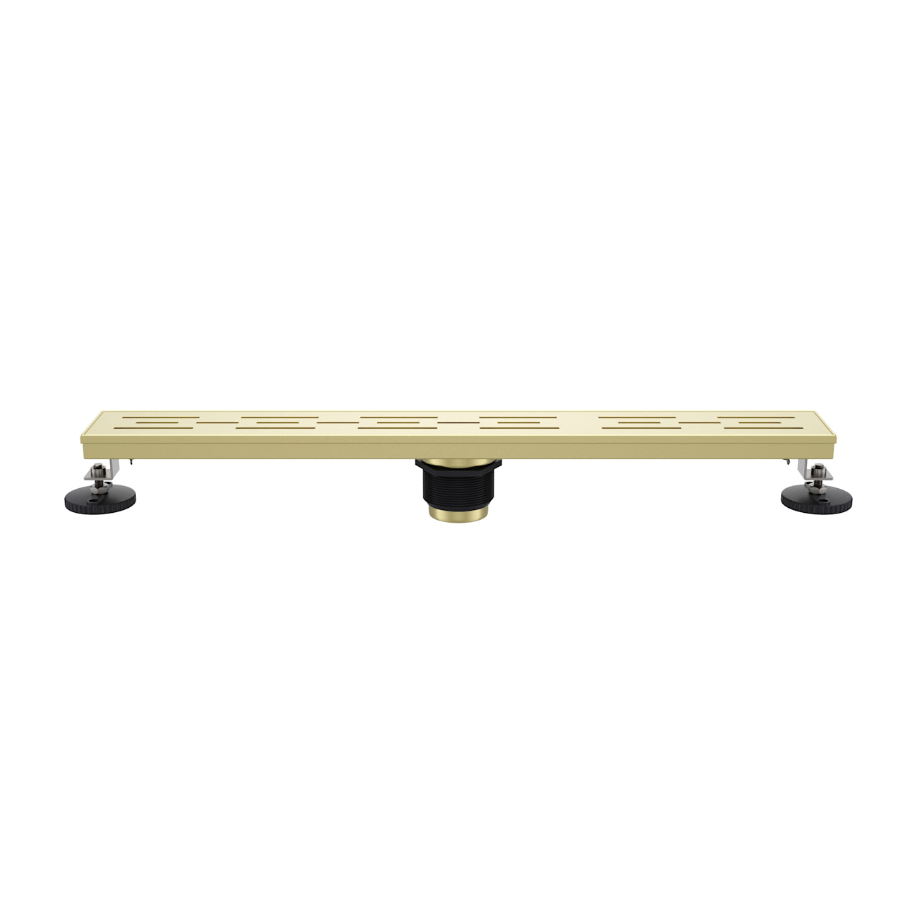 24 Inch Brickwork Linear Shower Drain | Alternative Image 01 | finish:Brushed Brass