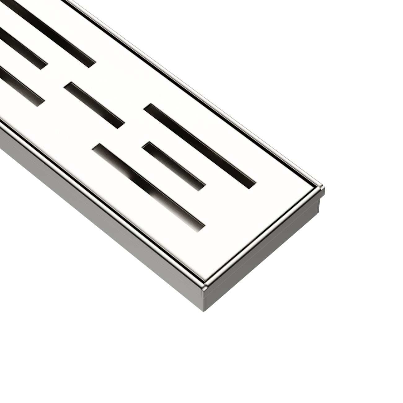 24 Inch Brickwork Linear Shower Drain | Alternative Image 07 | finish:Stainless Steel