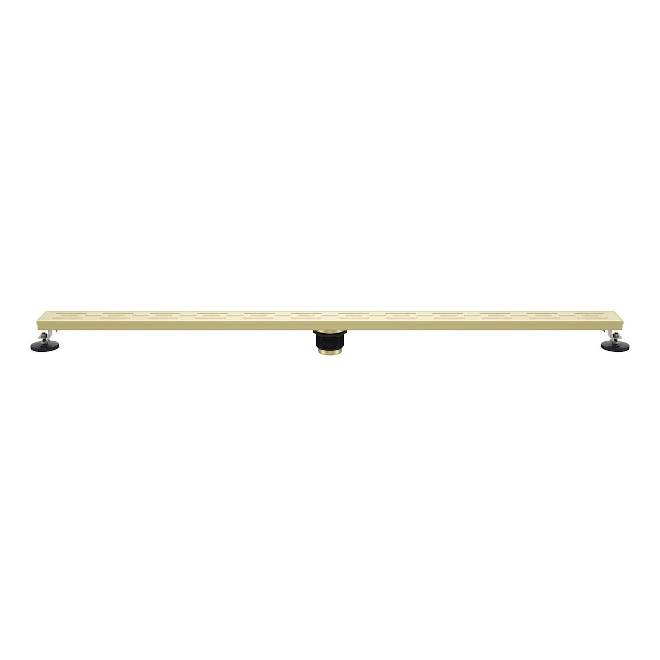 48 Inch Brickwork Linear Shower Drain | Alternative Image 01 | finish:Brushed Brass