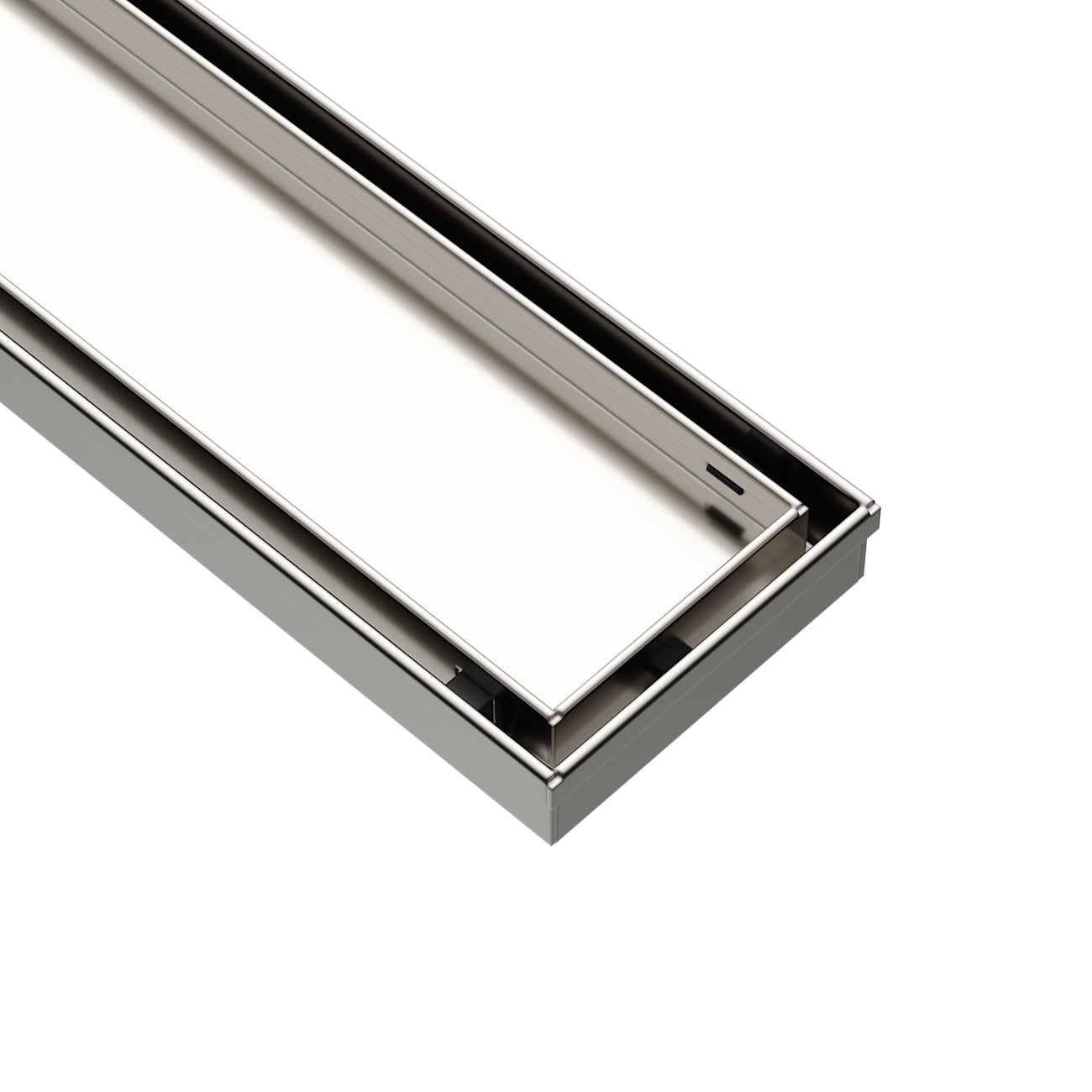 24 Inch Linear Tile Insert Shower Drain | Alternative Image 07 | finish:Stainless Steel