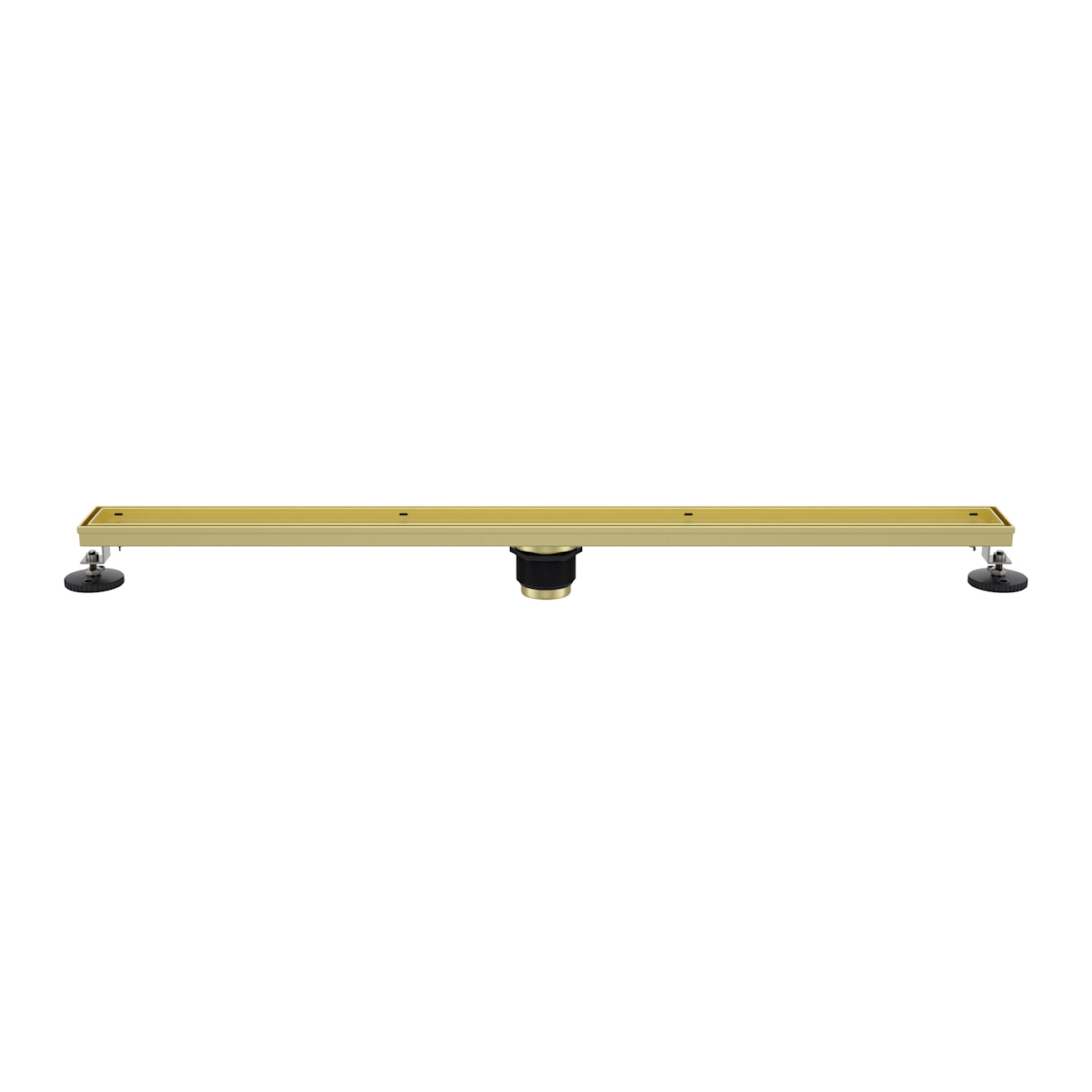 36 Inch Linear Tile Insert Shower Drain | Alternative Image 01 | finish:Brushed Brass
