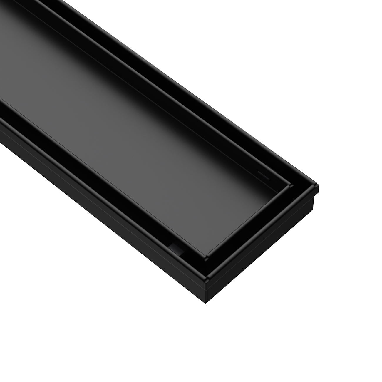 36 Inch Linear Tile Insert Shower Drain | Alternative Image 07 | finish:Matte Black