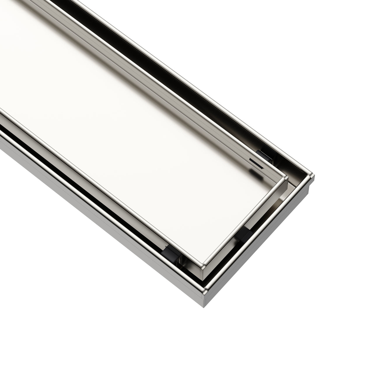 48 Inch Linear Tile Insert Shower Drain | Alternative Image 07 | finish:Stainless Steel
