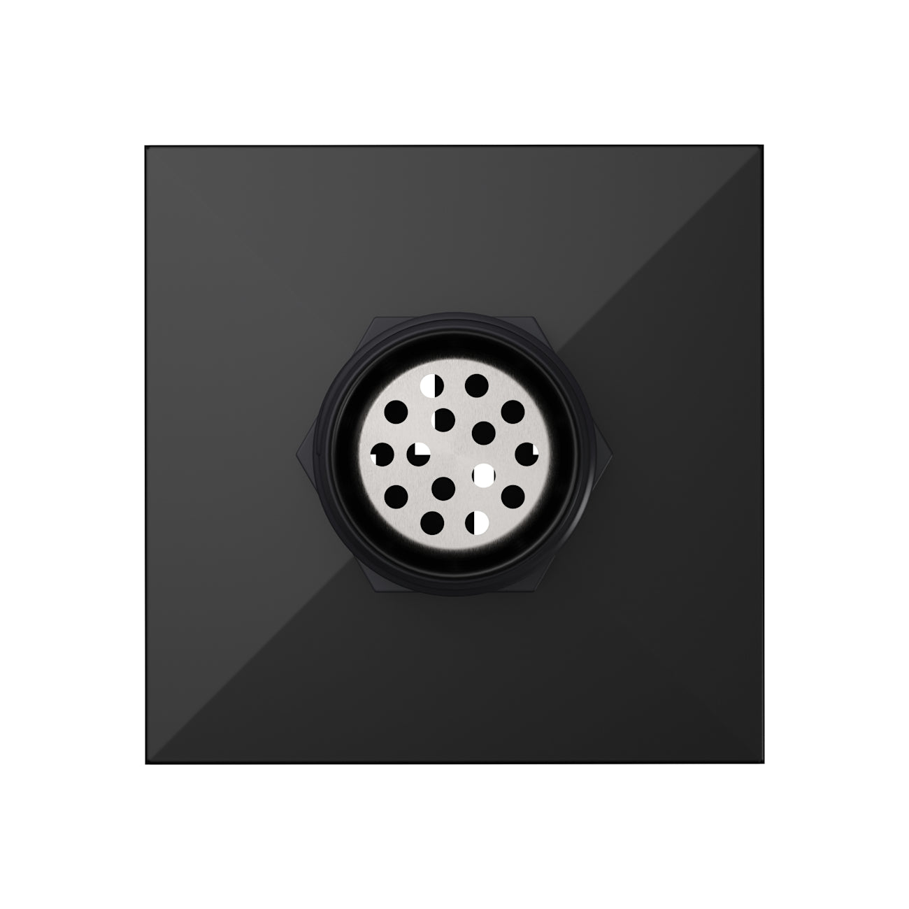 6 Inch Square Shower Drain | Alternative Image 04 | finish:Matte Black