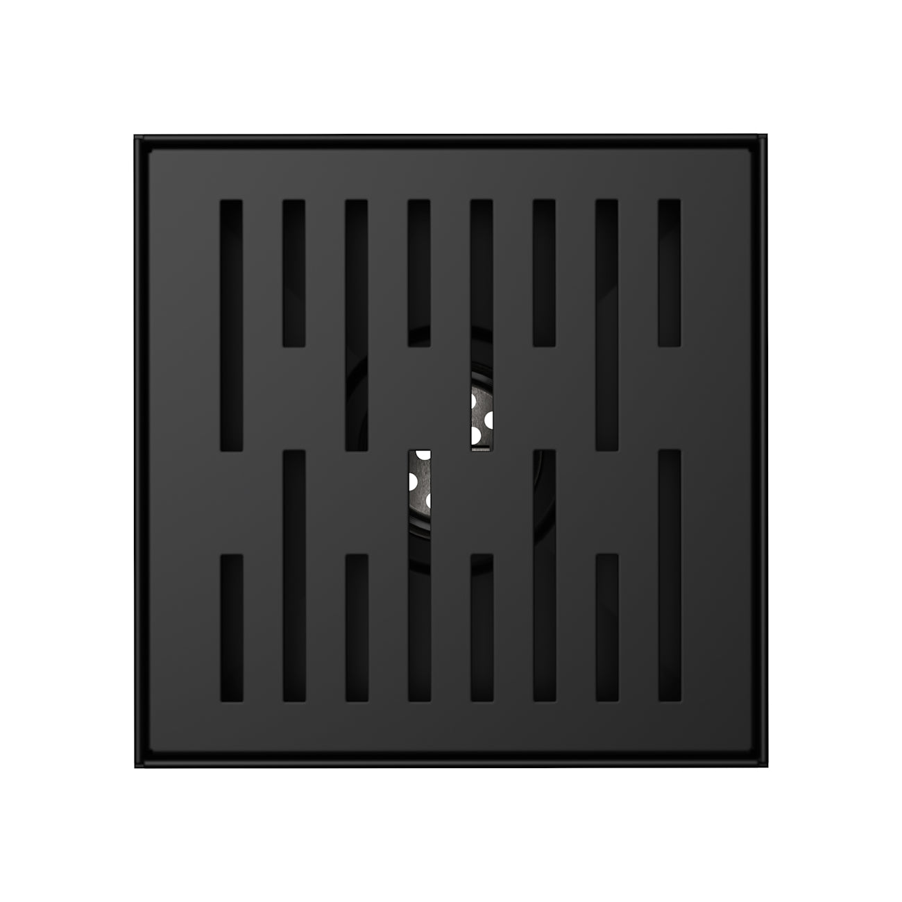 6 Inch Square Shower Drain | Alternative Image 03 | finish:Matte Black