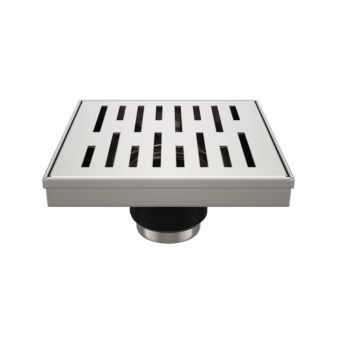 6 Inch Square Shower Drain | Alternative Image 01 | finish:Stainless Steel