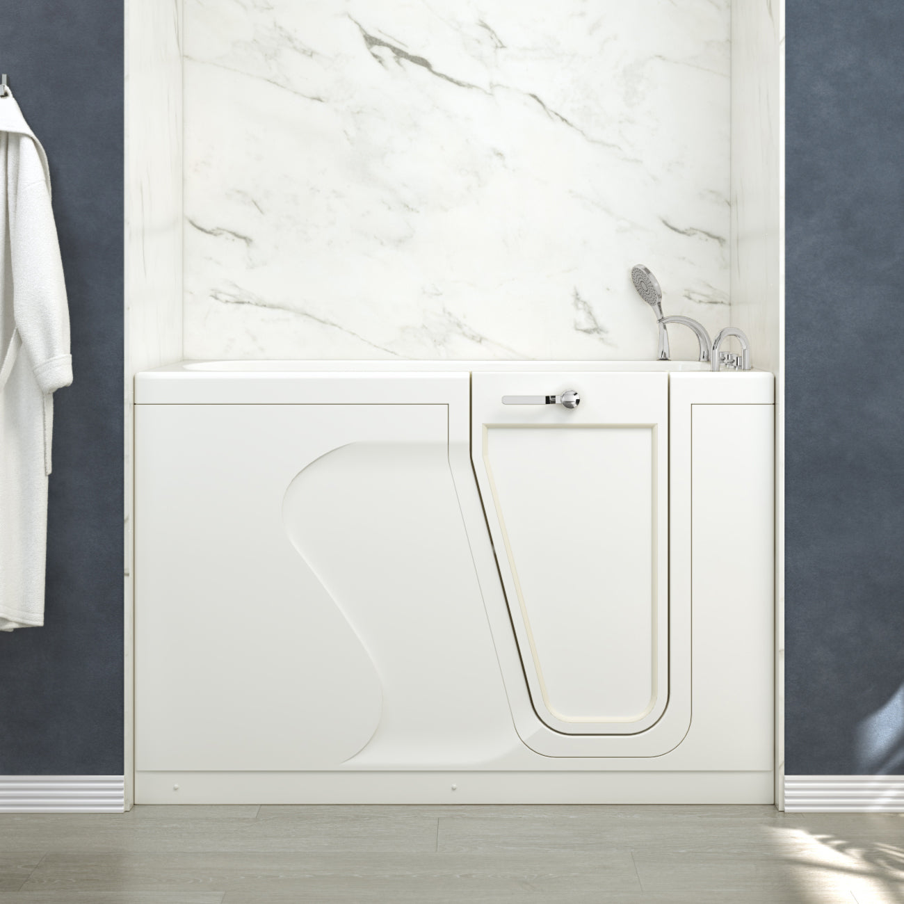 59 Inch Kennedy Acrylic Walk-In Tub - Right Door | Alternative Image 01 | drain location:Right