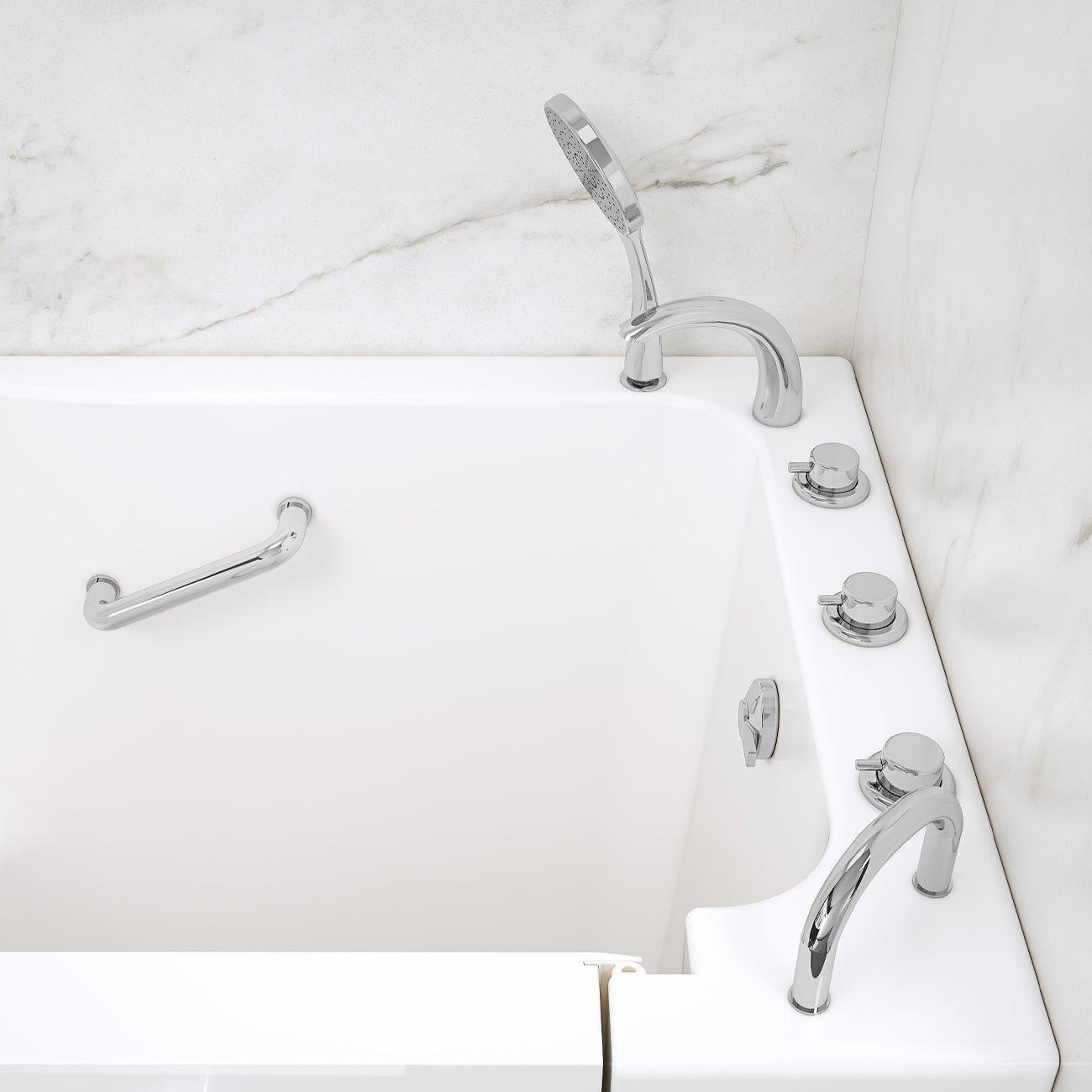 59 Inch Kennedy Acrylic Walk-In Tub - Right Door | Alternative Image 03 | drain location:Right