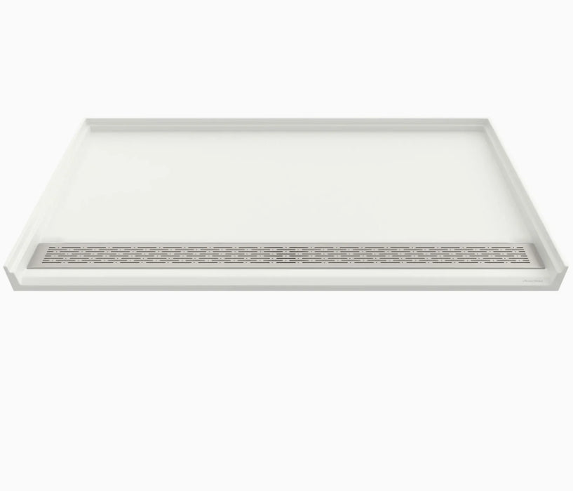 64 x 34-Inch Single Threshold ADA Shower Base With Linear Drain | Alternative Image 01 | size:64 x 34