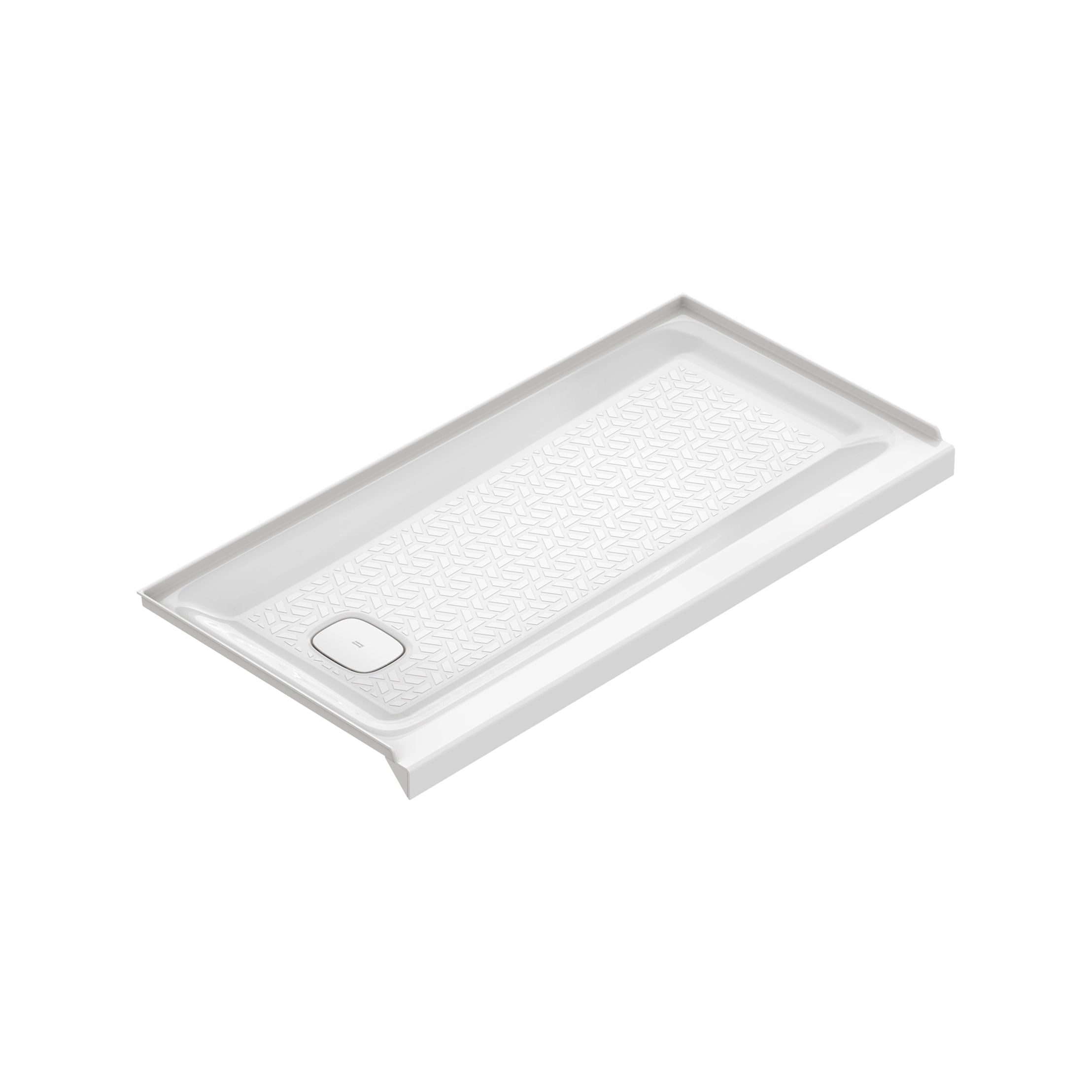 60 x 30-Inch Single Threshold Shower Base with Left-Hand Drain | Alternative Image 01 | drain location:Left