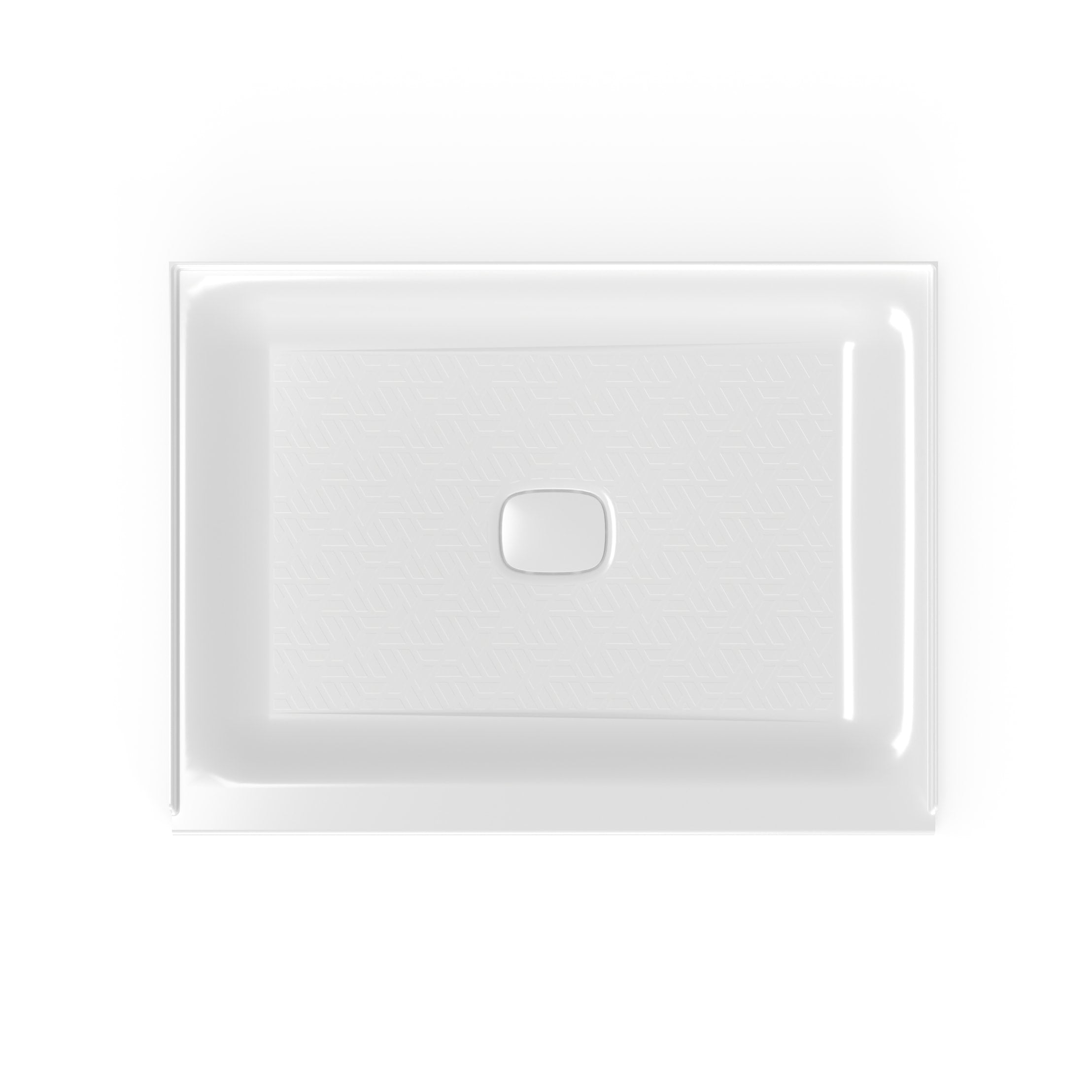 48 x 36-Inch Single Threshold Shower Base with Center Drain | Alternative Image 04 | drain location:Center