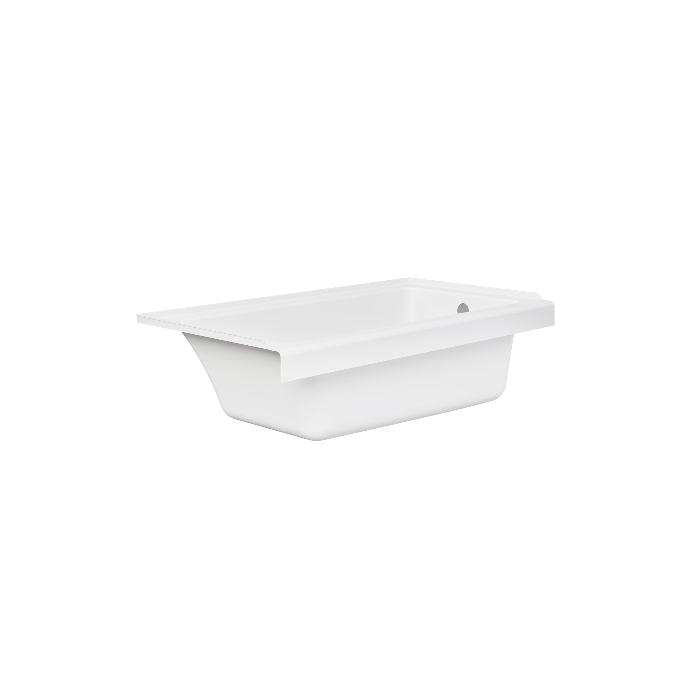 Laken 60 x 30-Inch Integral Apron Bathtub with Right-Hand Outlet | Alternative Image 04 | length:60 | drain location:Right