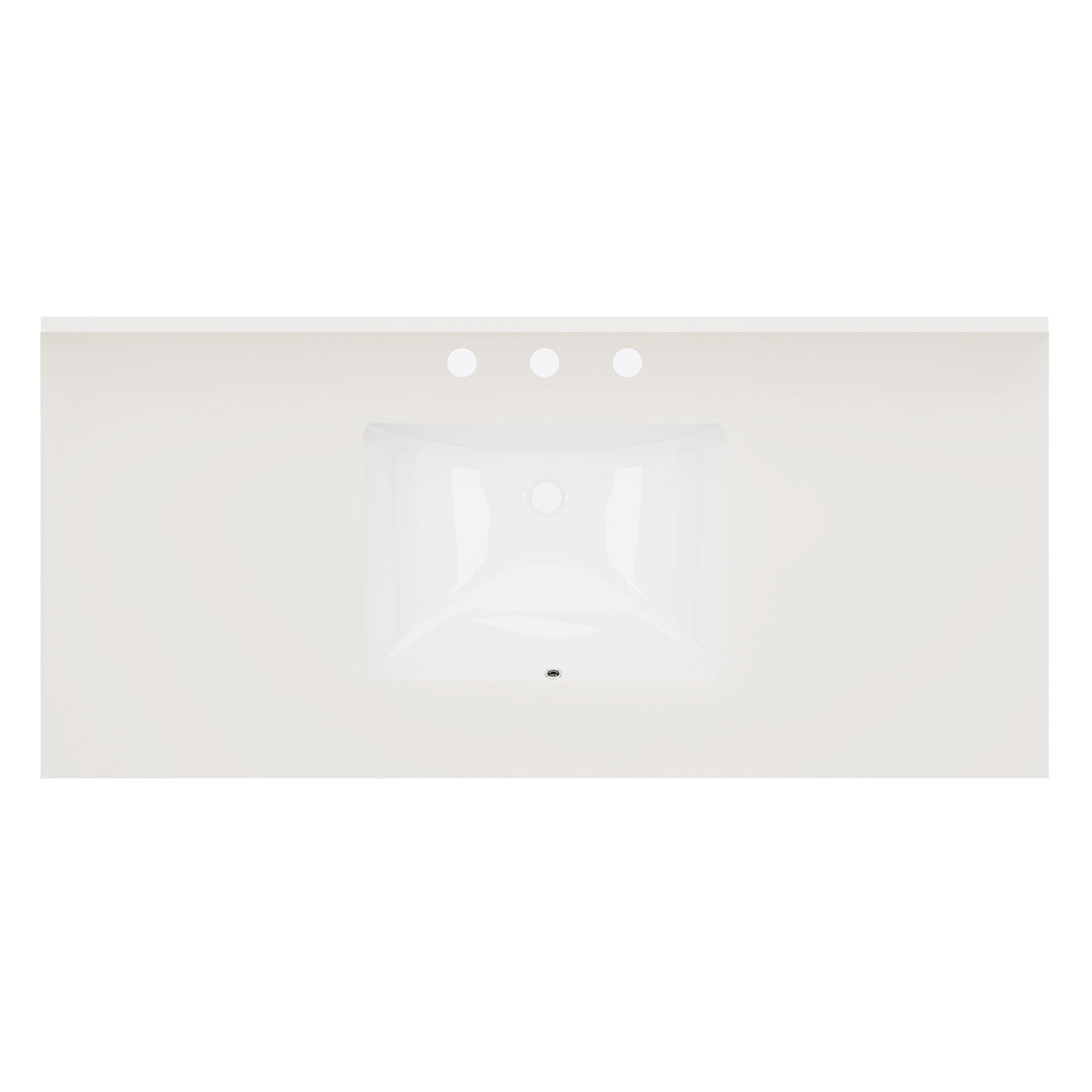 Wexler 48 Inch Solid Oak Bathroom Vanity | Alternative Image 07 | countertop finish:White Quartz | sink style:Rectangle Undermount | faucet centers:8"