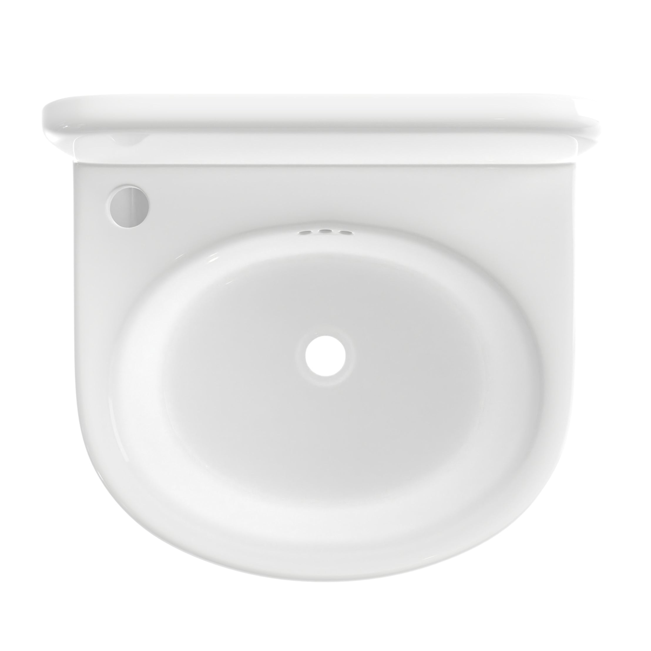 Hudson 20 Inch Wall Mounted Bathroom Sink | Alternative Image 03 | finish:Teal