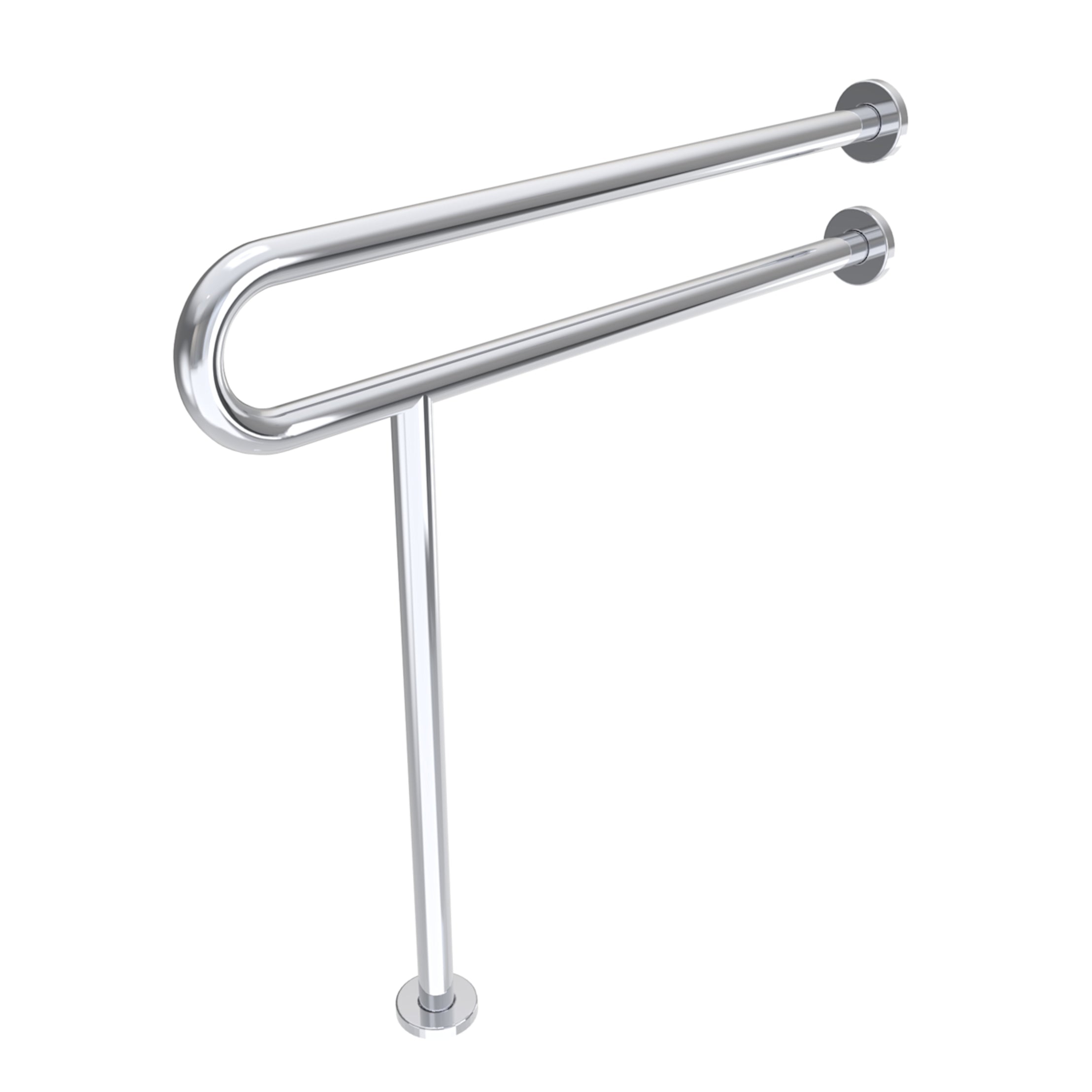 Cohors 28 Inch Toilet Grab Bar - Chrome | Alternative Image 01 | finish:Chrome