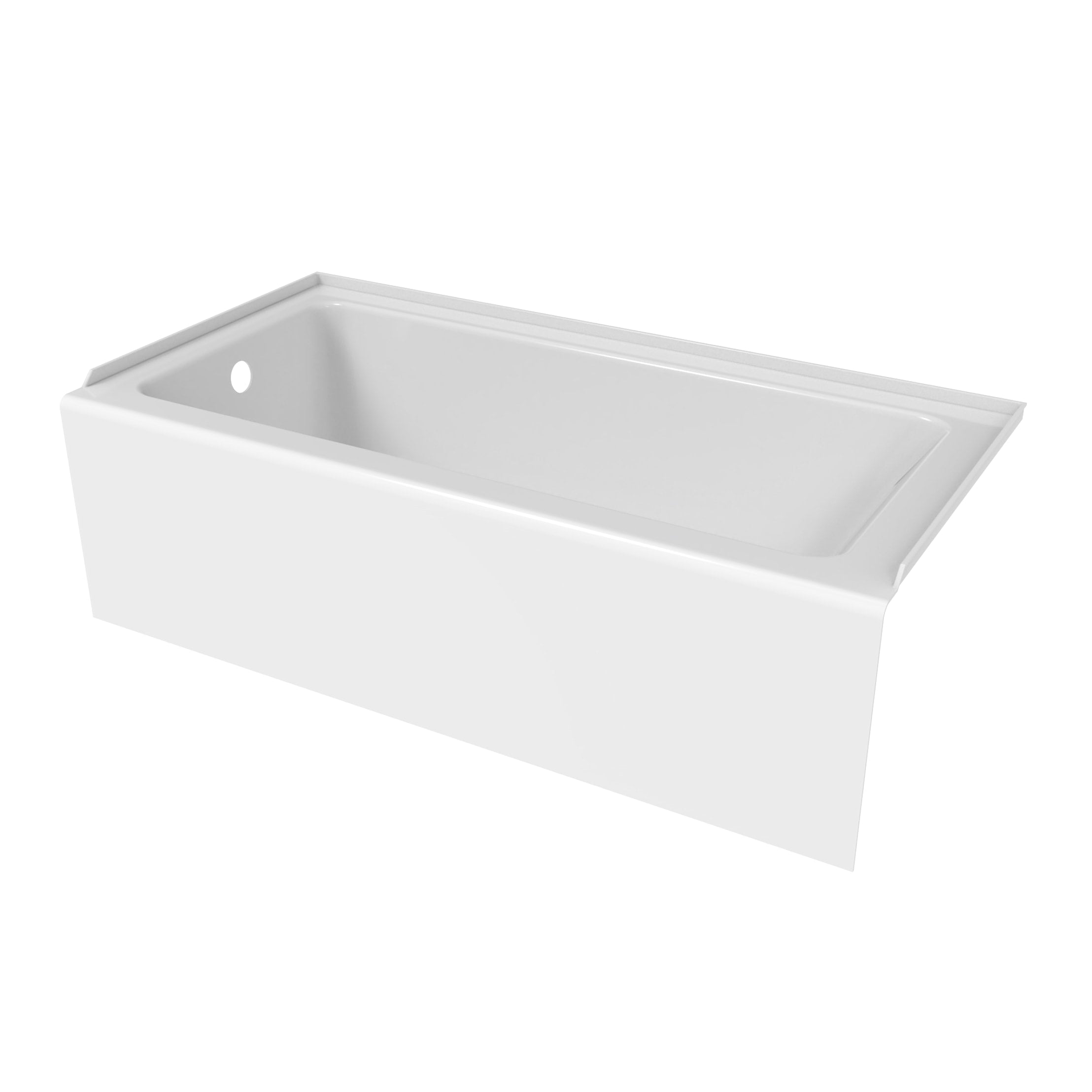 Laken 60 x 32-Inch Integral Apron Bathtub With Left-Hand Outlet | Alternative Image 04 | length:60 | drain location:Left