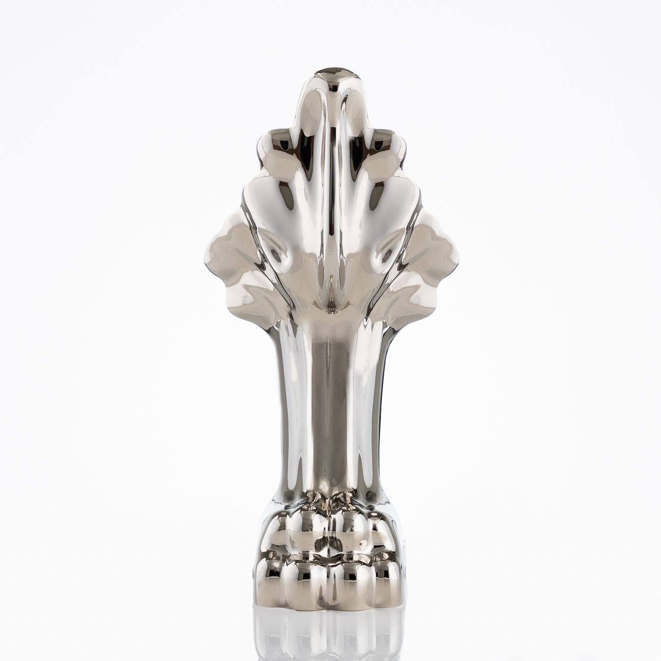 Kris II 66 Inch Acrylic Clawfoot Double Ended Tub - 7 inch Rim Faucet Drillings - Polished Nickel Lion Paw Feet | Alternative Image 04 | length:66.75 | faucet centers:7" Tub Rim | foot finish:Polished Nickel