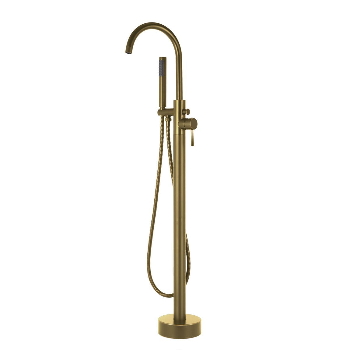 Contemporary Freestanding Tub Faucet - Brushed Brass | Alternative Image 01 | finish:Brushed Brass