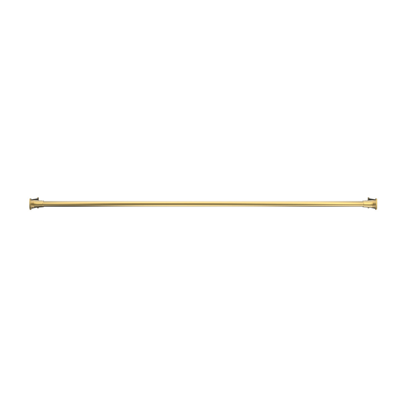 Single Straight Shower Curtain Rod | Alternative Image 01 | finish:Brushed Brass
