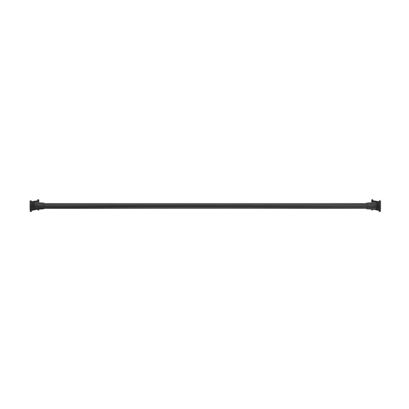 Single Straight Shower Curtain Rod | Alternative Image 02 | finish:Matte Black