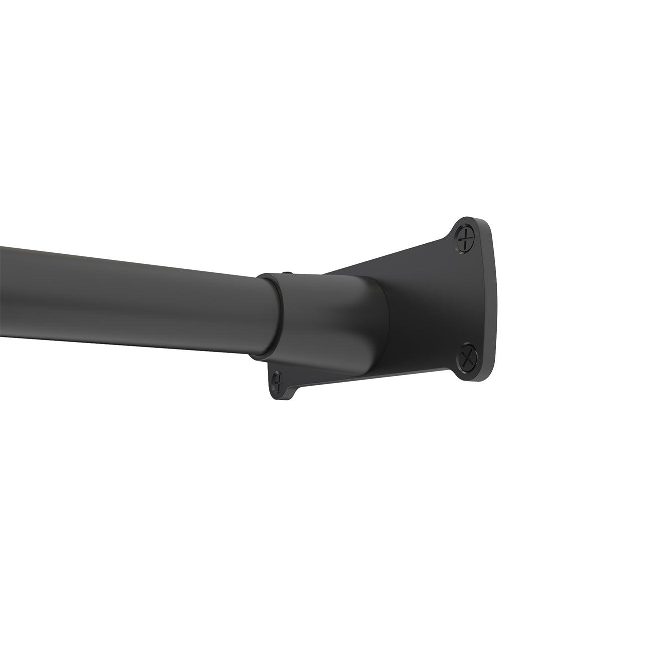 Single Straight Shower Curtain Rod | Alternative Image 04 | finish:Matte Black