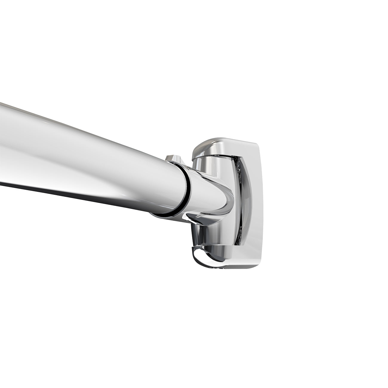 Single Curved Shower Curtain Rod | Alternative Image 04 | finish:Chrome