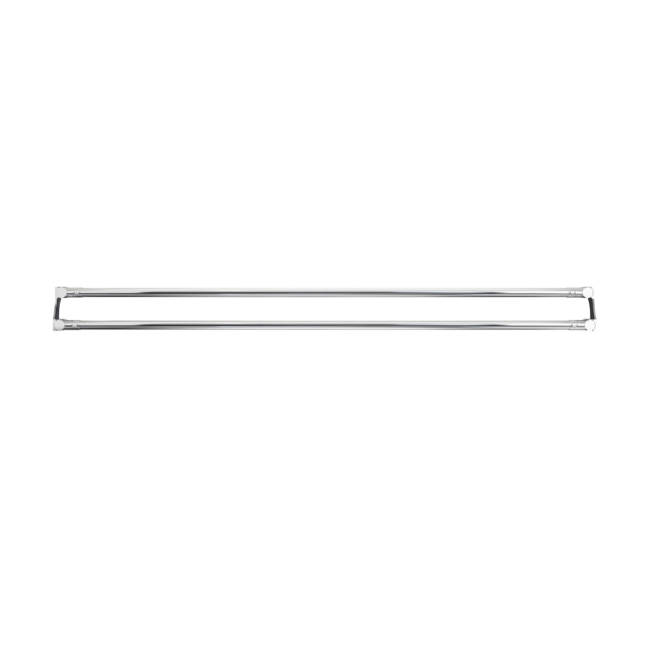 Dual Straight Shower Curtain Rod | Alternative Image 02 | finish:Chrome