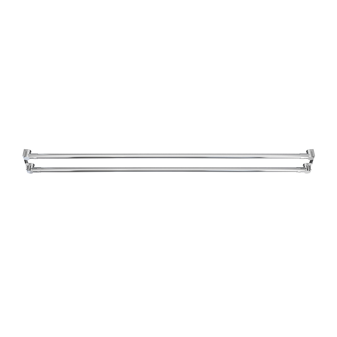 Dual Straight Shower Curtain Rod | Alternative Image 03 | finish:Chrome