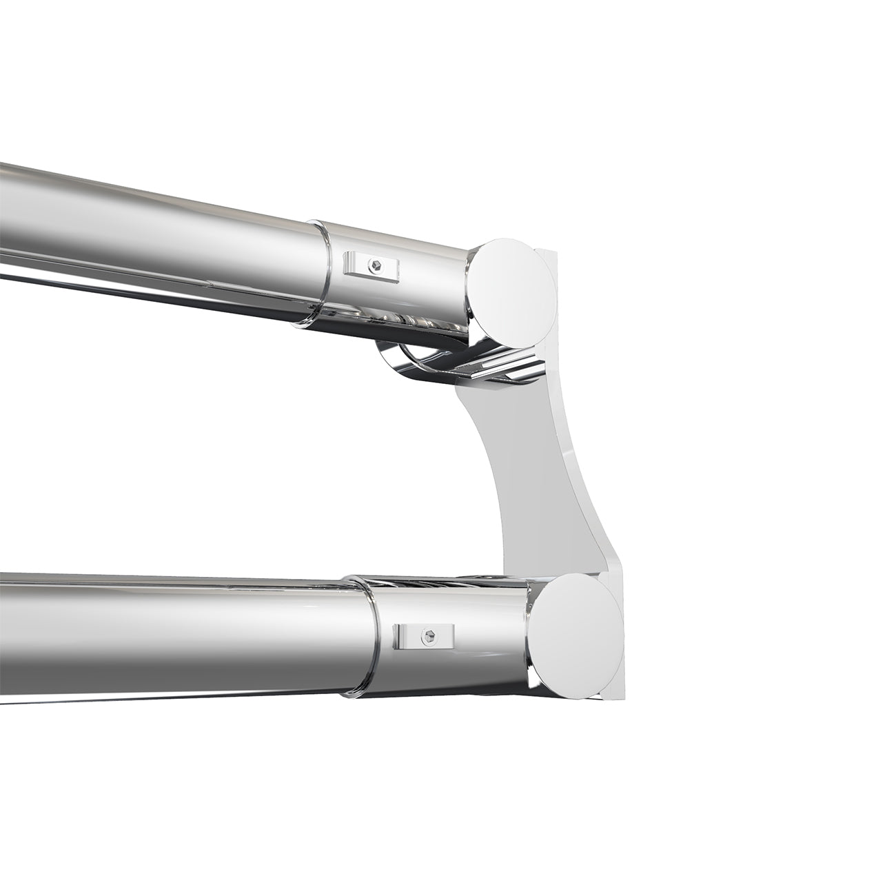 Dual Straight Shower Curtain Rod | Alternative Image 04 | finish:Chrome