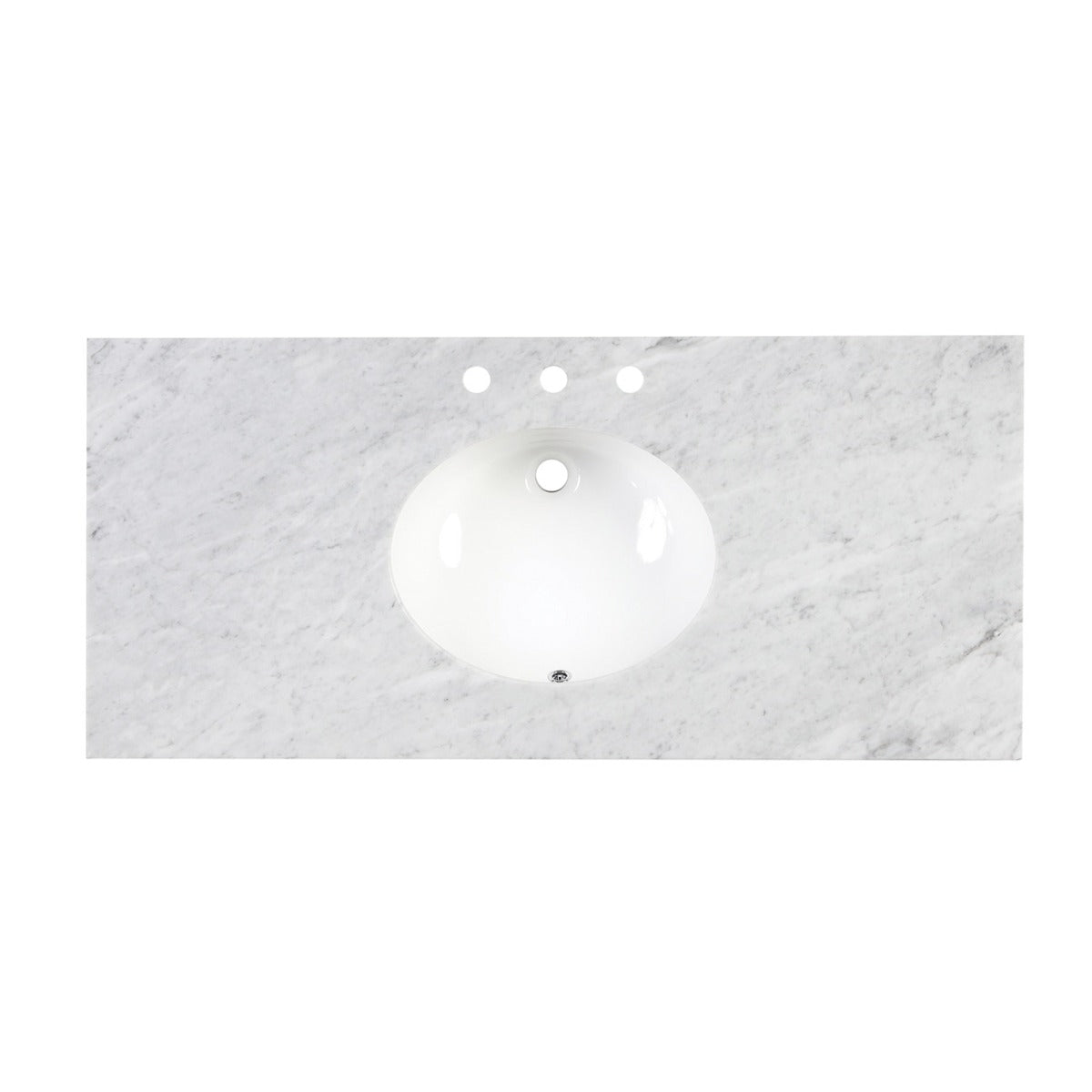 Wexler 48 Inch Solid Oak Bathroom Vanity | Alternative Image 06 | countertop finish:No Top | sink style:None | faucet centers:None